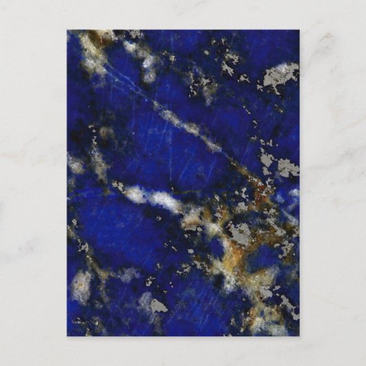 Carte Postale Texture de pierre : Lapis lazuli (Devant)