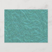 Carte Postale Texture de verre vert turquoise unique gravée à l' (Devant)