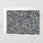 Carte Postale Texture des puces d'ardoise grise (Devant / Derrière)