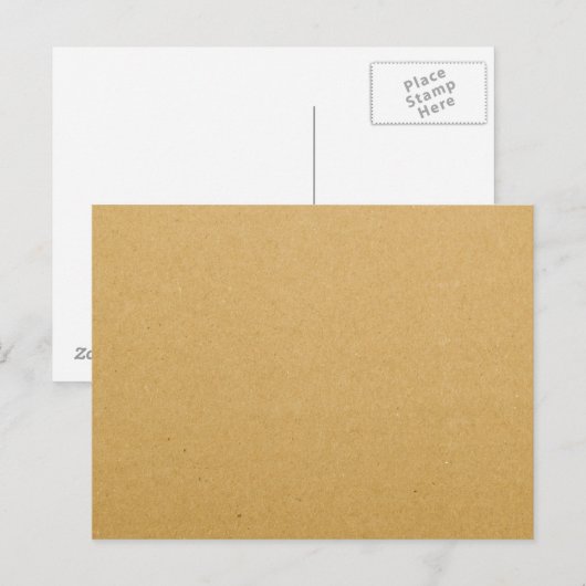 Carte Postale Texture du carton (Devant / Derrière)