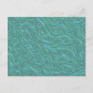 Carte Postale Texture en verre vert turquoise unique