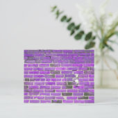 Carte Postale Texture mauve Vintage en brique (Debout devant)