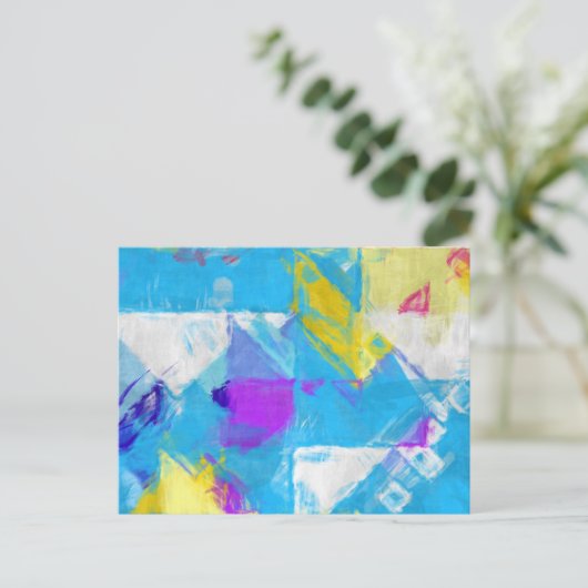 Carte Postale Texture peinte (Debout devant)