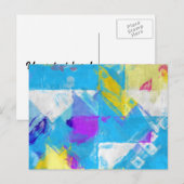 Carte Postale Texture peinte (Devant / Derrière)