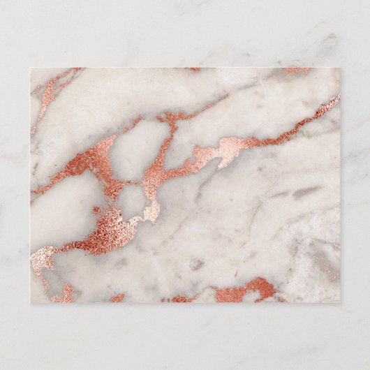 Carte Postale Texture rose en marbre d'or (Devant)