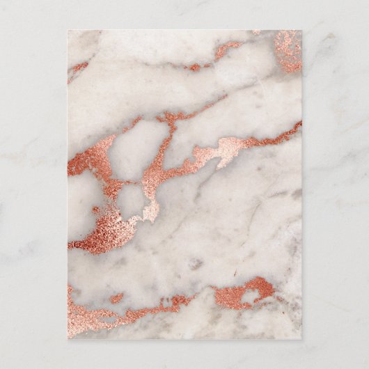 Carte Postale Texture rose en marbre d'or (Devant)