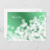 Carte Postale texture style bokeh. Merci. (Devant / Derrière)