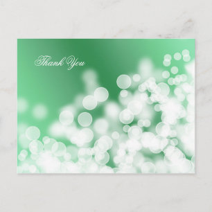 Carte Postale texture style bokeh. Remerciements.