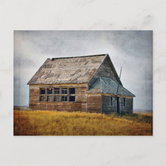 Carte postale texturée vintage de l'école (Devant)