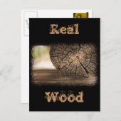 Carte Postale Textures en bois Cabine (Devant / Derrière)