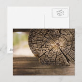 Carte Postale Textures en bois Cabine (Devant / Derrière)