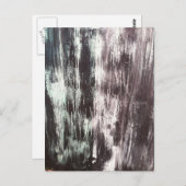 Carte postale texturisée noire de toile (Devant / Derrière)