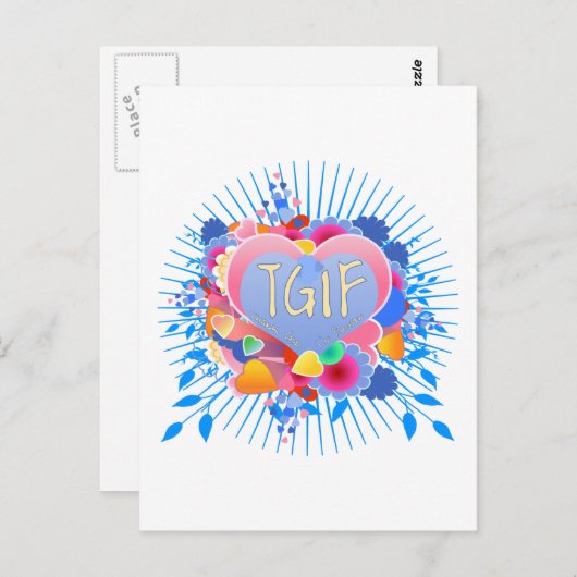 CARTE POSTALE TGIF (Devant / Derrière)
