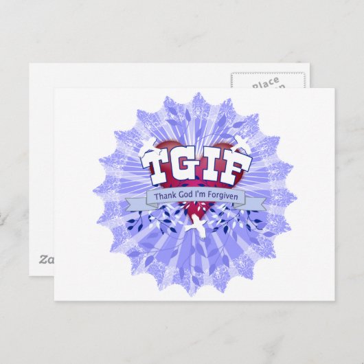 CARTE POSTALE TGIF (Devant / Derrière)