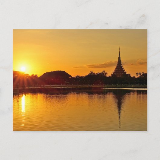 Carte Postale Thailand - sunset in Khon Kaen (Devant)