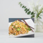 Carte Postale Thailandais Lo Mein Noodle Stir Fry (Debout devant)