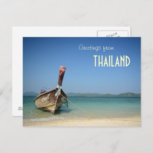 Carte Postale thaïlande (Devant / Derrière)