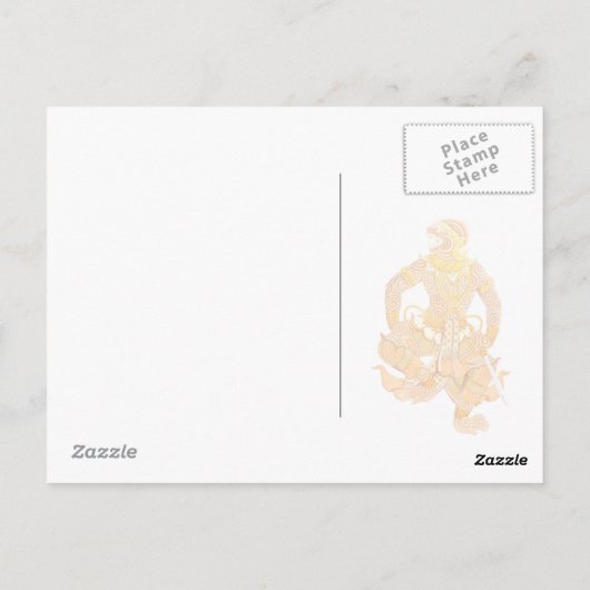 Carte postale Thaïlande (Dos)