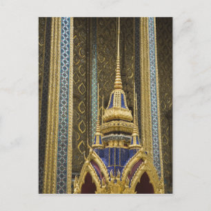 Carte Postale Thaïlande, Bangkok. Détails de décorations ornées