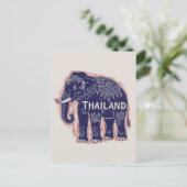 Carte Postale Thaïlande - Bloc d'éléphants (Debout devant)