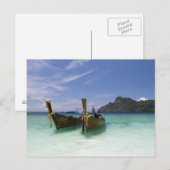 Carte Postale Thaïlande, île de Phi Phi Don, plage de Yong Kasem (Devant / Derrière)