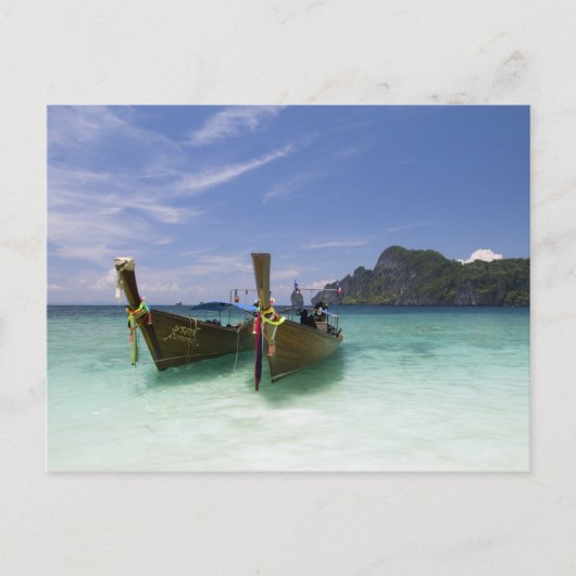 Carte Postale Thaïlande, île de Phi Phi Don, plage de Yong Kasem (Devant)