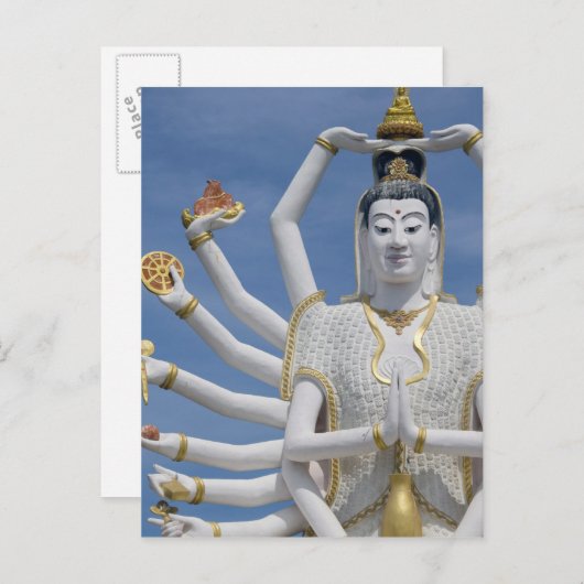 Carte Postale Thaïlande, Ko Samui alias Koh Samui). Wat Plai (Devant / Derrière)