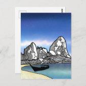 Carte Postale Thaïlande Scène de plage tropicale (Devant / Derrière)