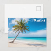 Carte Postale Thaïlande Tropical Beach Ocean Palm Tree Travel (Devant / Derrière)