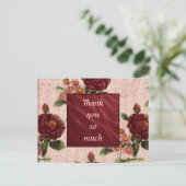 Carte postale Thaks avec fleurs (Debout devant)