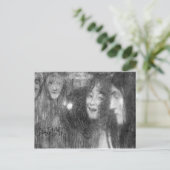 Carte Postale Thalia et Melpomene de masques par Klimt (Debout devant)