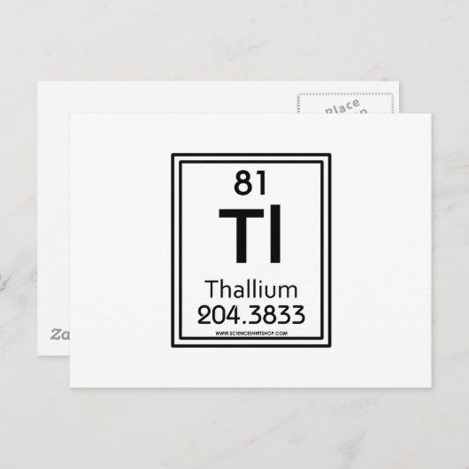 Carte Postale Thallium 81 (Devant / Derrière)