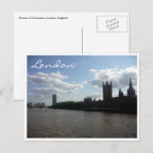 Carte Postale thames parlement london (Devant / Derrière)