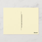 Carte Postale Thank you (Dos)