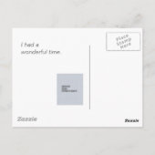 Carte Postale Thank You for your Gracious Hospitality Template (Dos)