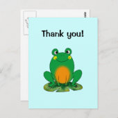 Carte Postale Thank you ! (frog) (Devant / Derrière)