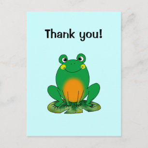 Carte Postale Thank you ! (frog)