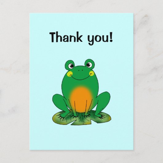 Carte Postale Thank you ! (frog) (Devant)