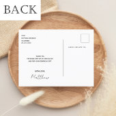 Carte Postale Thank you graduation black gold