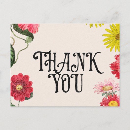 Carte Postale Thank You Greetings (Devant)