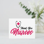 Carte Postale Thank You Nurses | Pink (Debout devant)