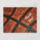 Carte Postale Thank You Old Retro Basketball Pattern (Devant)