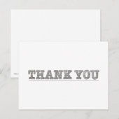 Carte Postale Thank You Pencil Drawing Editable Color Positivity (Devant / Derrière)