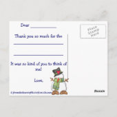 Carte Postale Thank You Snow (Dos)