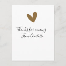 thanks for coming add name text message gold heart