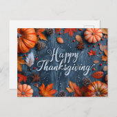 Carte postale Thanksgiving (Devant / Derrière)