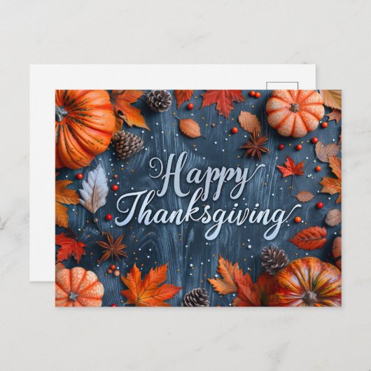 Carte postale Thanksgiving (Devant / Derrière)