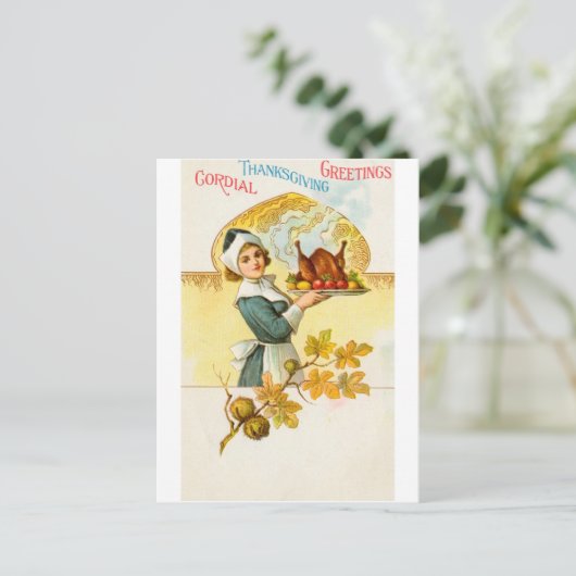 Carte postale Thanksgiving (Debout devant)