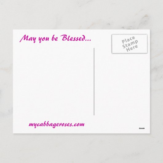 Carte postale Thanksgiving (Dos)