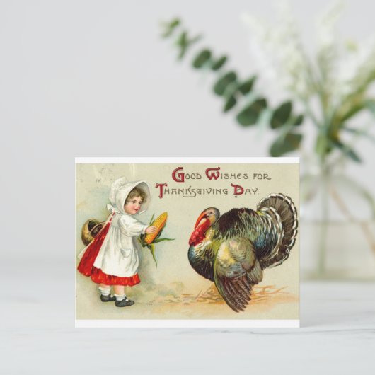 Carte postale Thanksgiving (Debout devant)